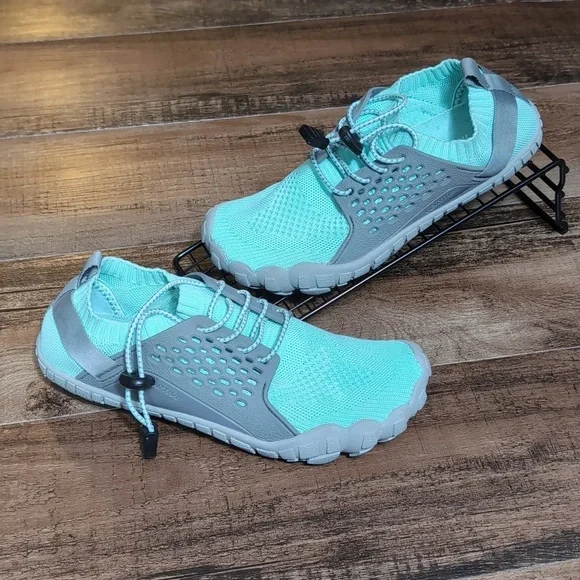 NORTIV 8 Quick Dry Water Shoes Beach Creek River Barefoot Size 6.0 In Teal Blue - Picture 1 of 11